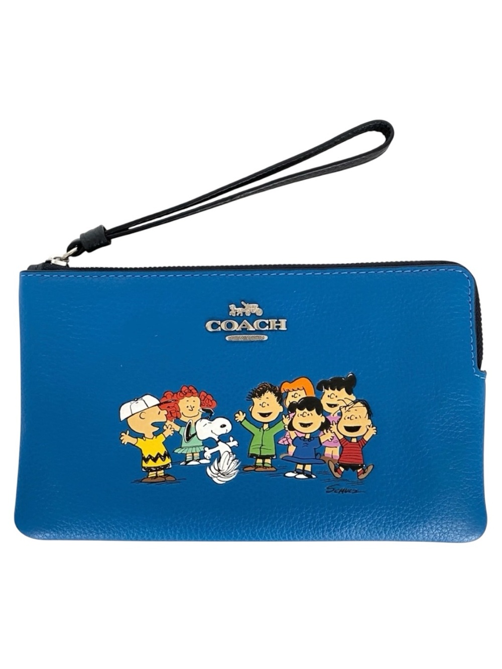 Coach x Peanuts Snoopy and Friends Large Corner Zip Wristlet